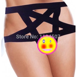 2014 New Wholesale  Pentagram harness peek a boo cage thong back panties