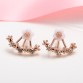 2016 Korean Fashion Imitation Pearl Earrings Small Daisy Flowers Hanging After Senior Female Jewelry Wholesale