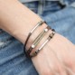 2016 New Fashion Charm Retro Hand Made Plating Silver Bracelet Multi-layer Leather Pulseiras Men Jewelry  for Women Bileklik32676150077