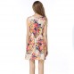 2016 New design summer dress new Women casual Bohemian dress floral flower sleeveless vest printed beach chiffon top dress S09232570875057
