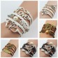 2016 Vintage Fashion Women Jewelry Leather Double Infinite Multilayer Bracelets Factory Price Wholesales BQK00632567782795