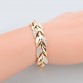 Braided Gold Leaf Bracelets & Bangles With Stones Luxury Crystal Bracelets For Women Wedding Turkish Jewelry Pulseras Sbr1402962019190120