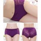 Hot! Women&#39;s Perspective Sexy Full Transparent Mid Waist Lace Seamless Breathable Triangle Plus Size Briefs32277588092