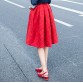 New Faldas 2016 Summer Style Vintage Skirt High Waist Work Wear Midi Skirts Womens Fashion American Apparel Jupe Femme Saias32429975666