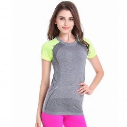 Sports Top Women's Tank Tops Quick Dry Breathable Short Sleeve Running Clothes Gym Fitness