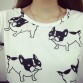 Summer New cute dog printed fashion clothes T-shirts for women tee shirt femme camisetas poleras tshirt female t shirts tops32679687483