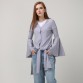 [TWOTWINSTYLE] 2016 Autumn Long Flare Sleeve Single Breasted Knitted Trench Women Coats New Fashion32749371930
