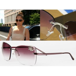 Trendy Fashion Sunglass Luxury Ladies Butterfly Exclusive Eyewear Brand Embellishment Sunglasses Women Glasses Female BU002