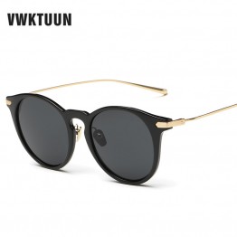 VWKTUUN Sunglasses Women Colorful Shades Vintage Sun Glasses Female Mirror oculos Brand Desgin Trendy Sunglass Woodgrain Frame