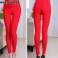 WEONEWORLD 2016 Sexy Women Pants Flat Solid Stretch Pencil Tights Skinny Pants Full Length Women Casual Trousers FreeShip1977941912