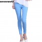 WEONEWORLD 2016 Sexy Women Pants Flat Solid Stretch Pencil Tights Skinny Pants Full Length Women Casual Trousers FreeShip1977941912
