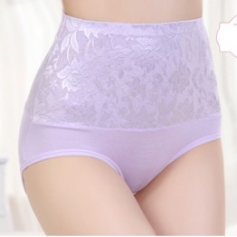 ZW90 Women Modal Panty High Waist Breathable Trigonometric Panties Plus Size Female Underwear Body Shaping Briefs M-XXXL