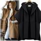 [soonyour] European Station 2016 winter new hooded bat sleeve cape woolen jacket plus size ladies loose woolen coat AS19054XXL32745268942